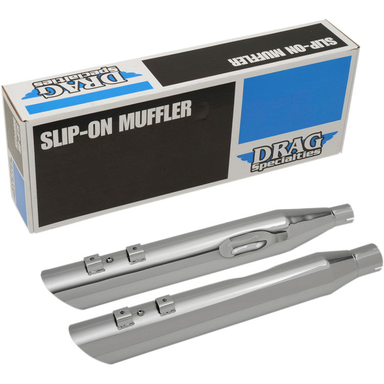 Slashdown Slip-On Mufflers Chrome 3.5"