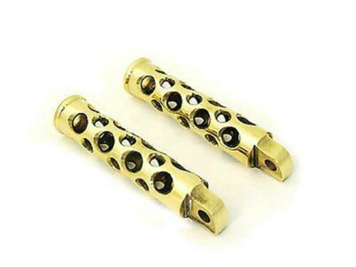 Posapies Para Harley-Davidson Buckshot Swiss Cheese Style Footpeg Set Brass