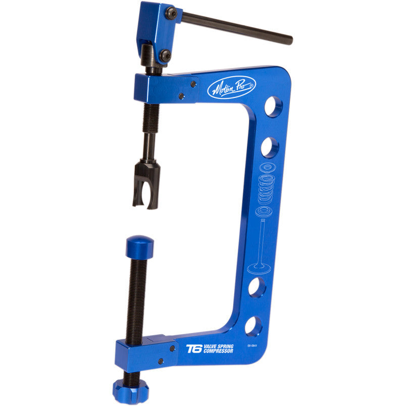 Valve Spring Compressor Tool / Fully Adjustable / Aluminum / Blue