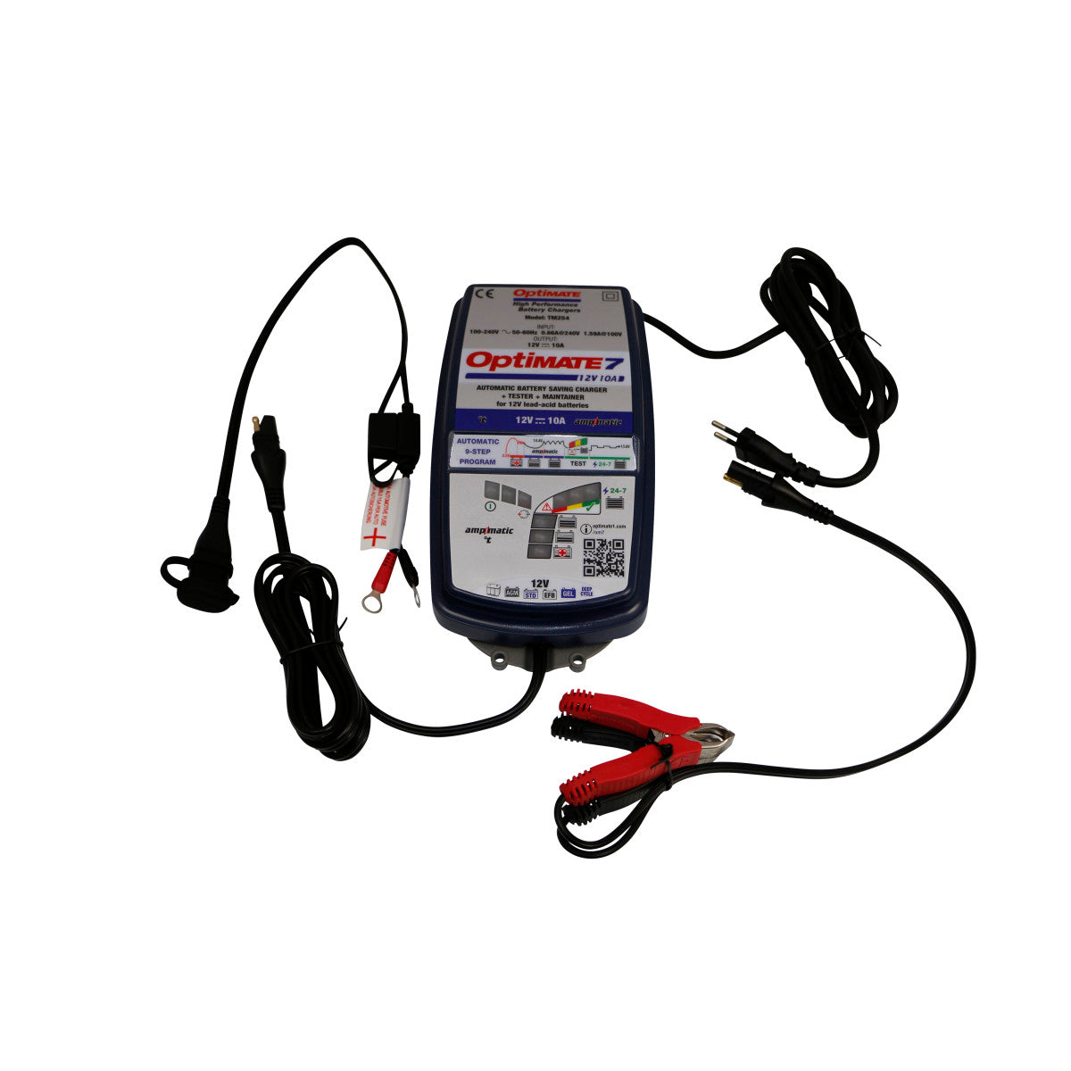 OptiMate 7 Ampmatic 9-step 12V 10A Sealed Battery Saving Charger and  Maintainer - RickRak