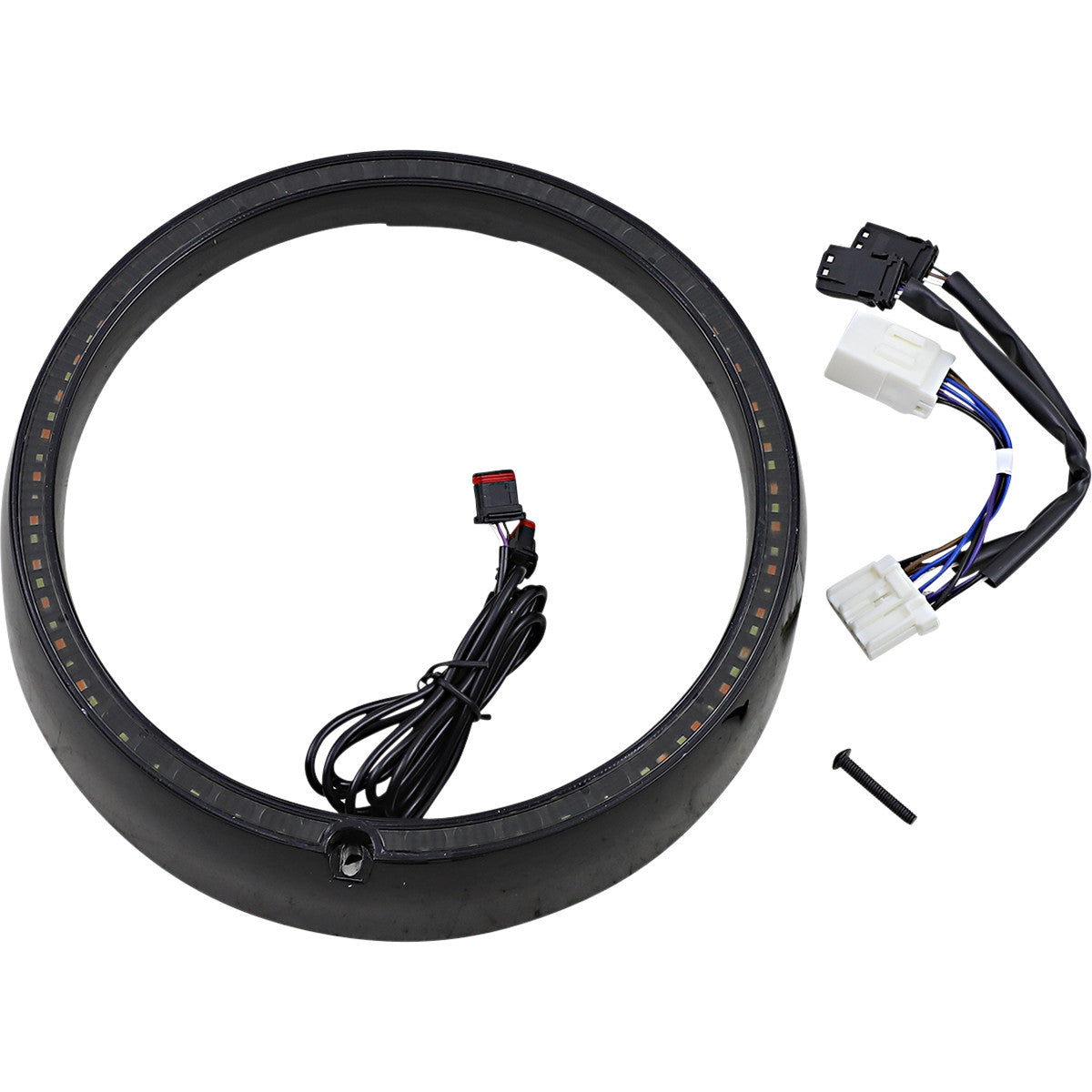 PROBEAM® AMBER/WHITE HEADLAMP TRIM RINGS Black, sequential turn signal
