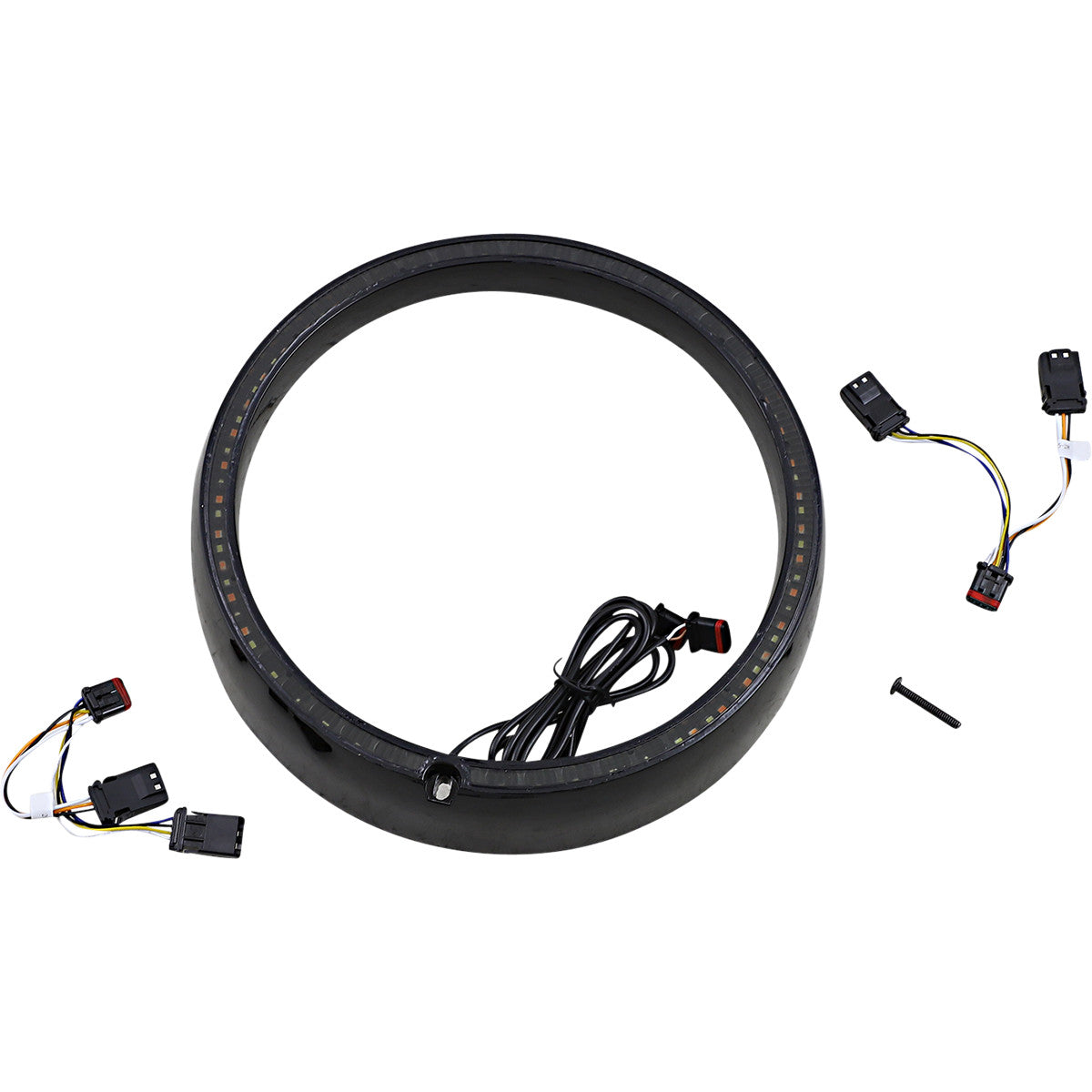 PROBEAM® AMBER/WHITE HEADLAMP TRIM RINGS Black, standard turn signal