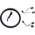 PROBEAM® AMBER/WHITE HEADLAMP TRIM RINGS Black, standard turn signal