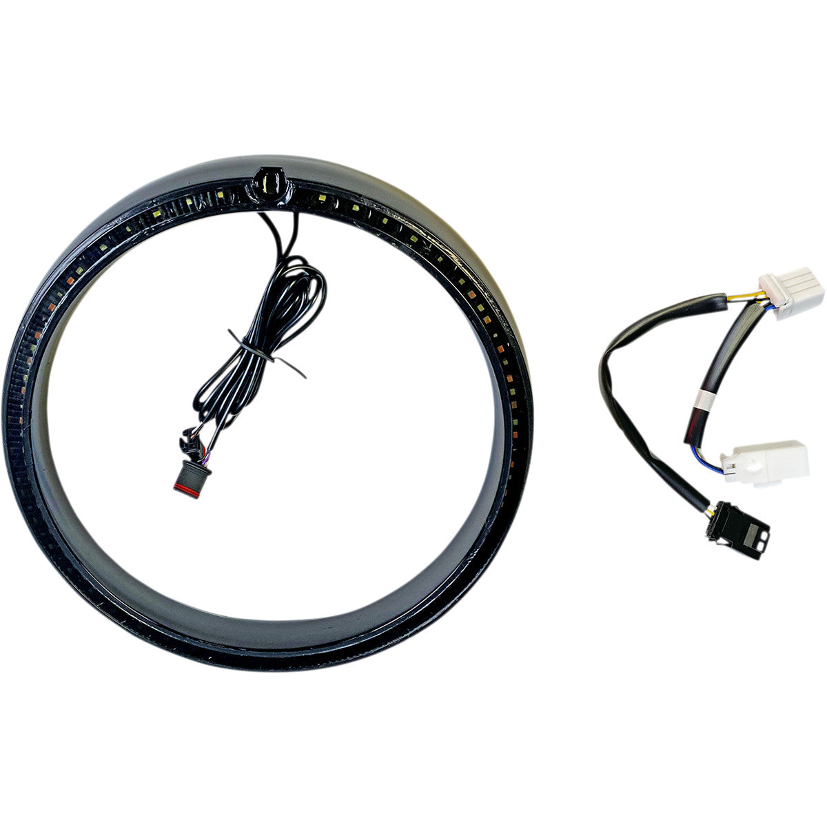 PROBEAM® AMBER/WHITE HEADLAMP TRIM RINGS Black, standard turn signal