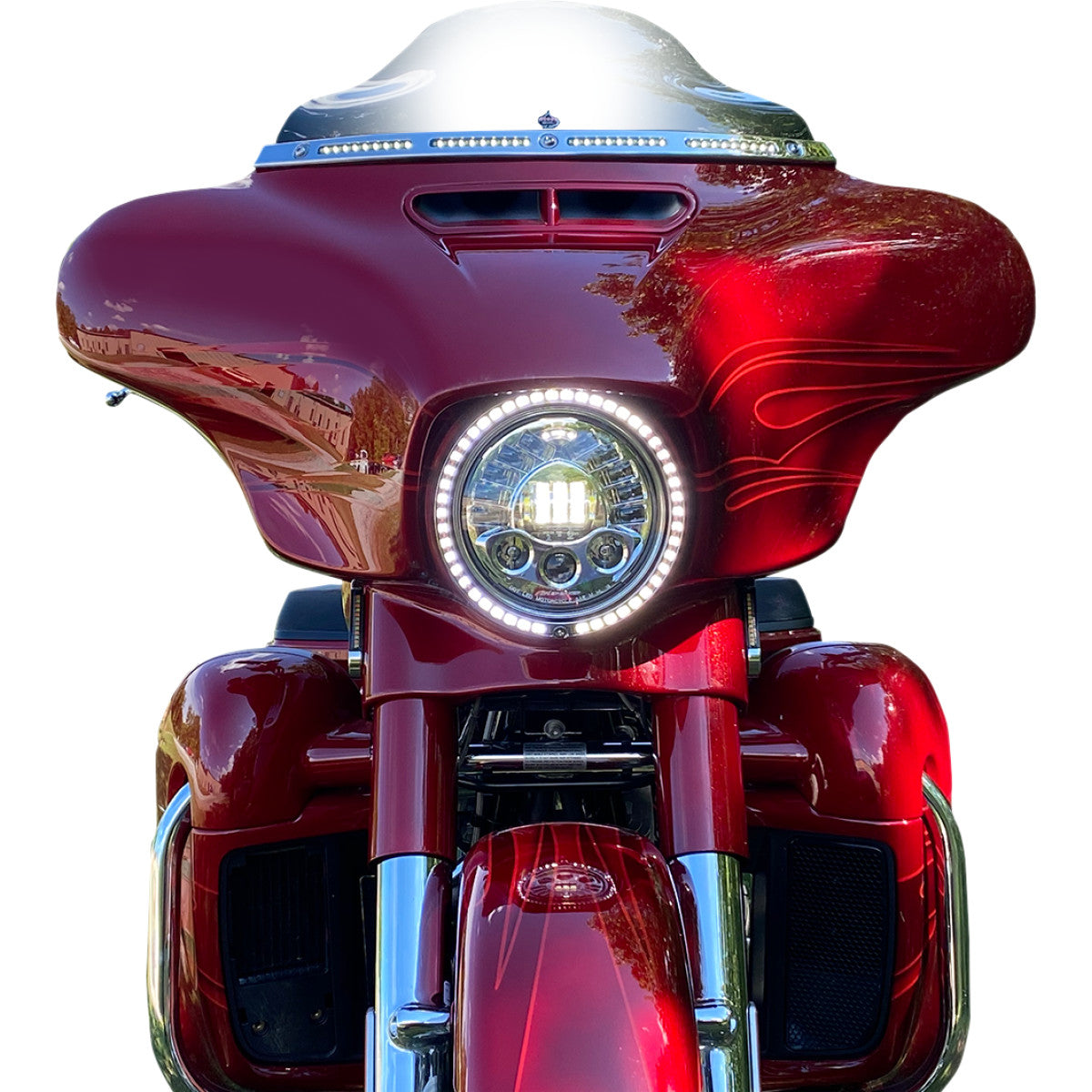 PROBEAM® BERNSTEIN/WEISSE SCHEINWERFER-ZIERRINGE Chrom, sequentieller Blinker