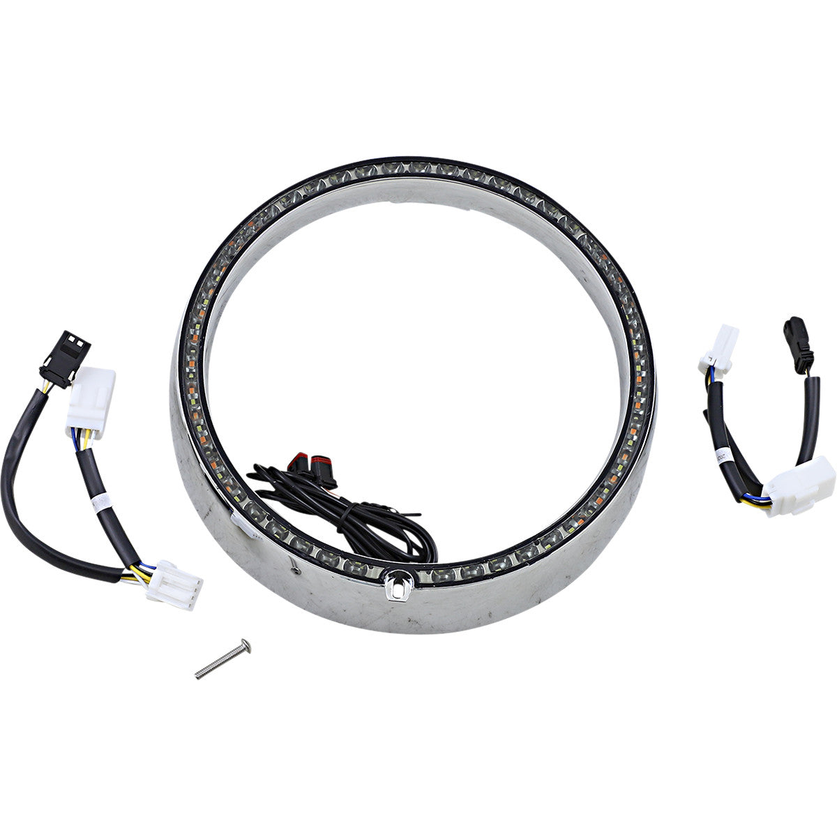 PROBEAM® AMBER/WHITE HEADLAMP TRIM RINGS Chrome, sequential turn signal