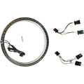PROBEAM® AMBER/WEISSE SCHEINWERFER-ZIERRINGE Chrom, Standardblinker