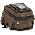 Bolsa Sobre Deposito Viaje Algodon Encerado Moto Burly Wet Waxed Cotton Tank Bag