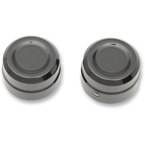 Wheel Axle Caps for Sportster®, XR1200® and Street® Billet Axle Caps Black