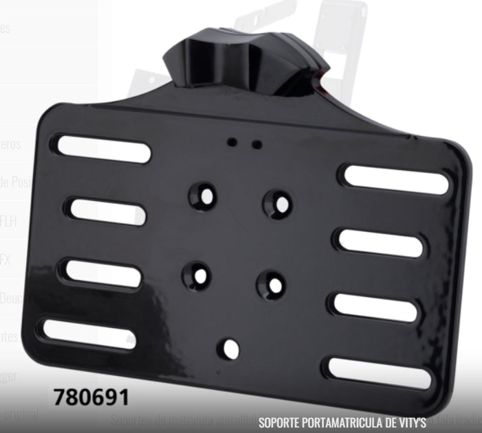 Soporte Matricula Iluminado Universal Para Harley Davidson