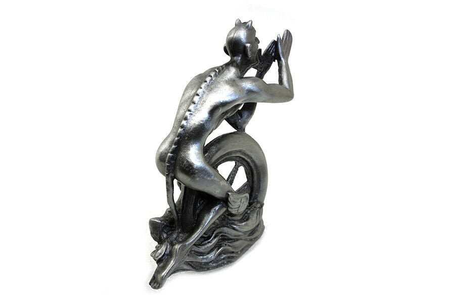 Vintage Devil & Wheel Fender Ornament For Harley-Davidson