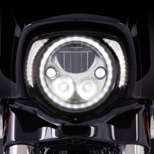 Visera Faro Para Harley-Davidson® Touring '14-Up Gloss Black Headlight Bezel