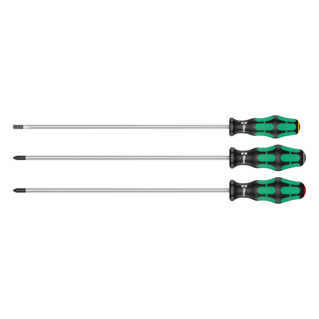Wera Screwdriver Set 3 Pcs. Kraftform 300 Plus Extra Long
