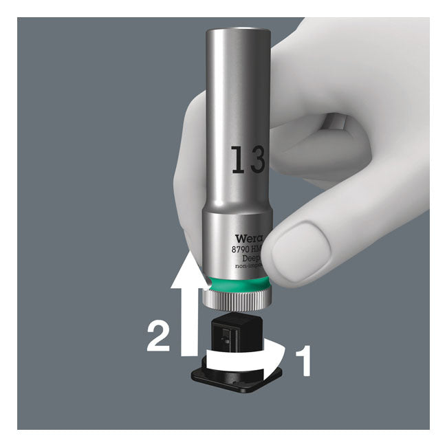 Wera, Belt Deep Hex Socket Bits 1/2"