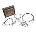 12" Handlebar Extended Cable Kit Black For Harley-Davidson Sportster 2007-2013