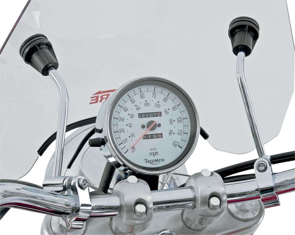 Pantalla Slipstreamer S-06-CHR-C Spitfire Sport Windshield Clear Chrome