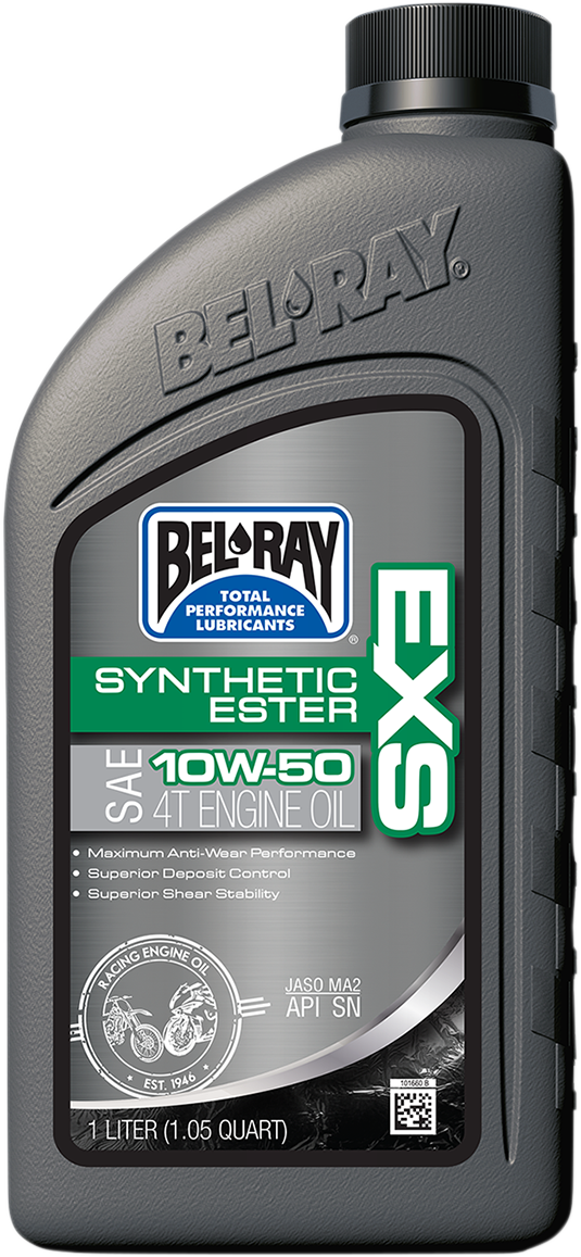 Aceite Motor Bel-Ray 10W-50 EXS Full Synthetic Ester 4T Engine Oil 1 Liter