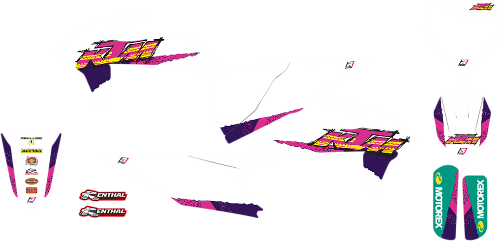 Retro Graphic Kits With Seat Covers For KTM EXC 20-22 - SX/SXF 19-22