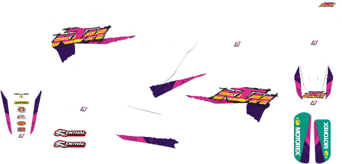 Retro Graphic Kits With Seat Covers For KTM EXC 20-22 - SX/SXF 19-22