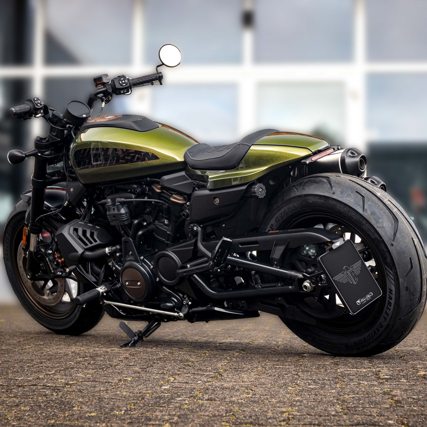Soporte Matrikula Lateral Para Harley-Davidson Sportster Sendern Side Mount
