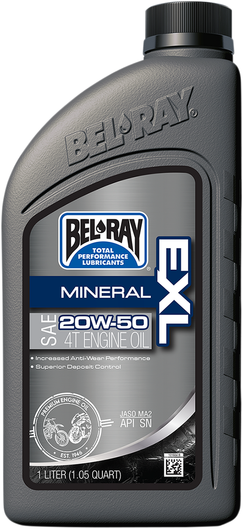 Aceite Motor 20W-50 Bel-Ray EXL Mineral 4T Motorcycle Engine Oil