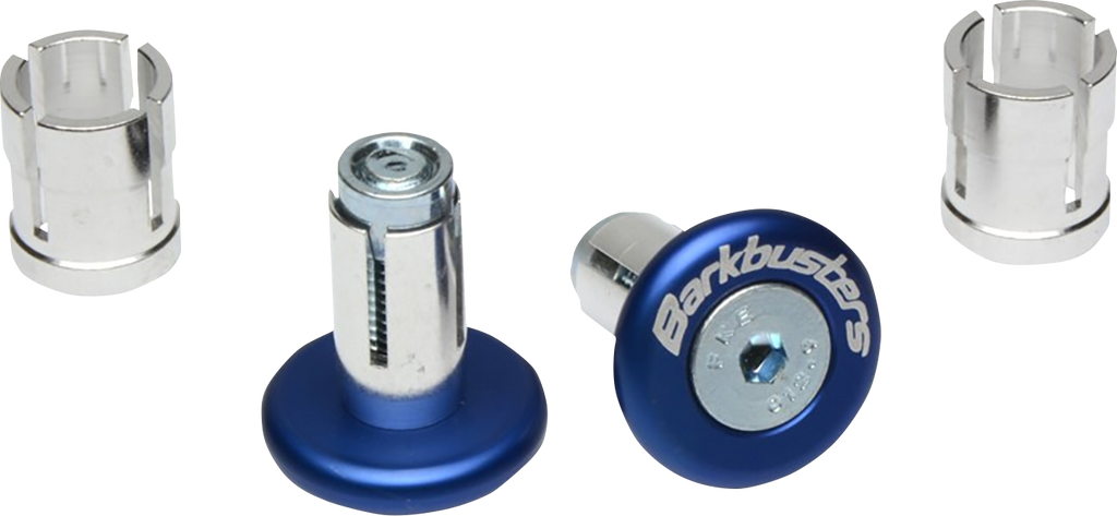 Blue Handlebar End Plugs