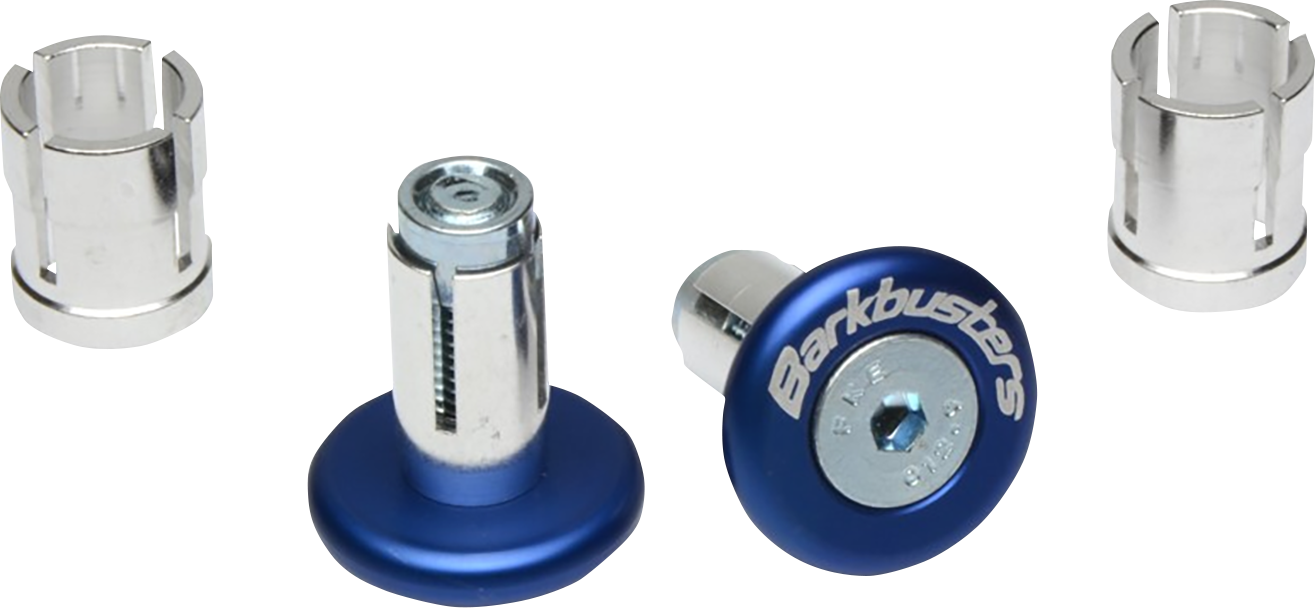 Blue Handlebar End Plugs
