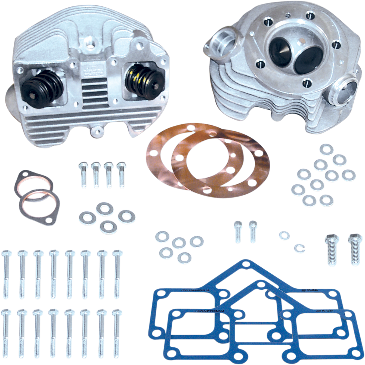 S&S 90-1496 Super Stock Cylinder Head Kit For Harley-Davidson Shovelhead