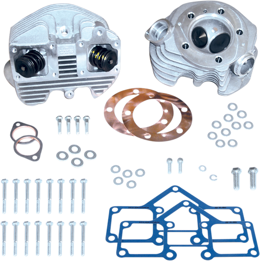 S&S 90-1496 Super Stock Cylinder Head Kit For Harley-Davidson Shovelhead