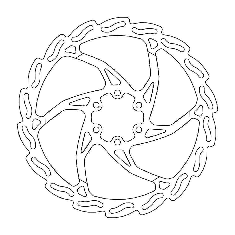 MTB Flame Brake Disc 180X2.0 For Bicycle