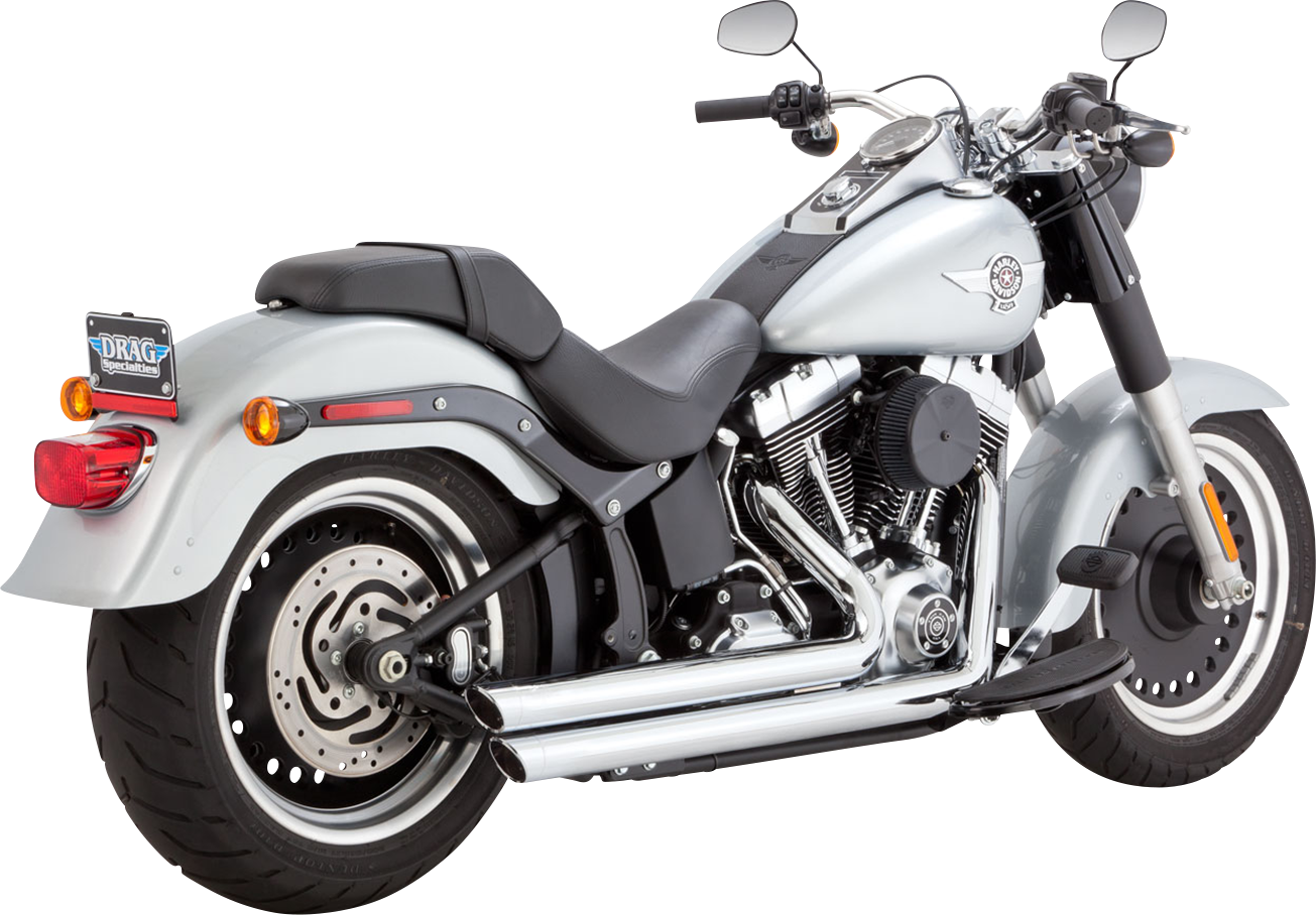 Système d'échappement 2 sur 2 CHROME STEPPE CHROME pour Harley Davidson