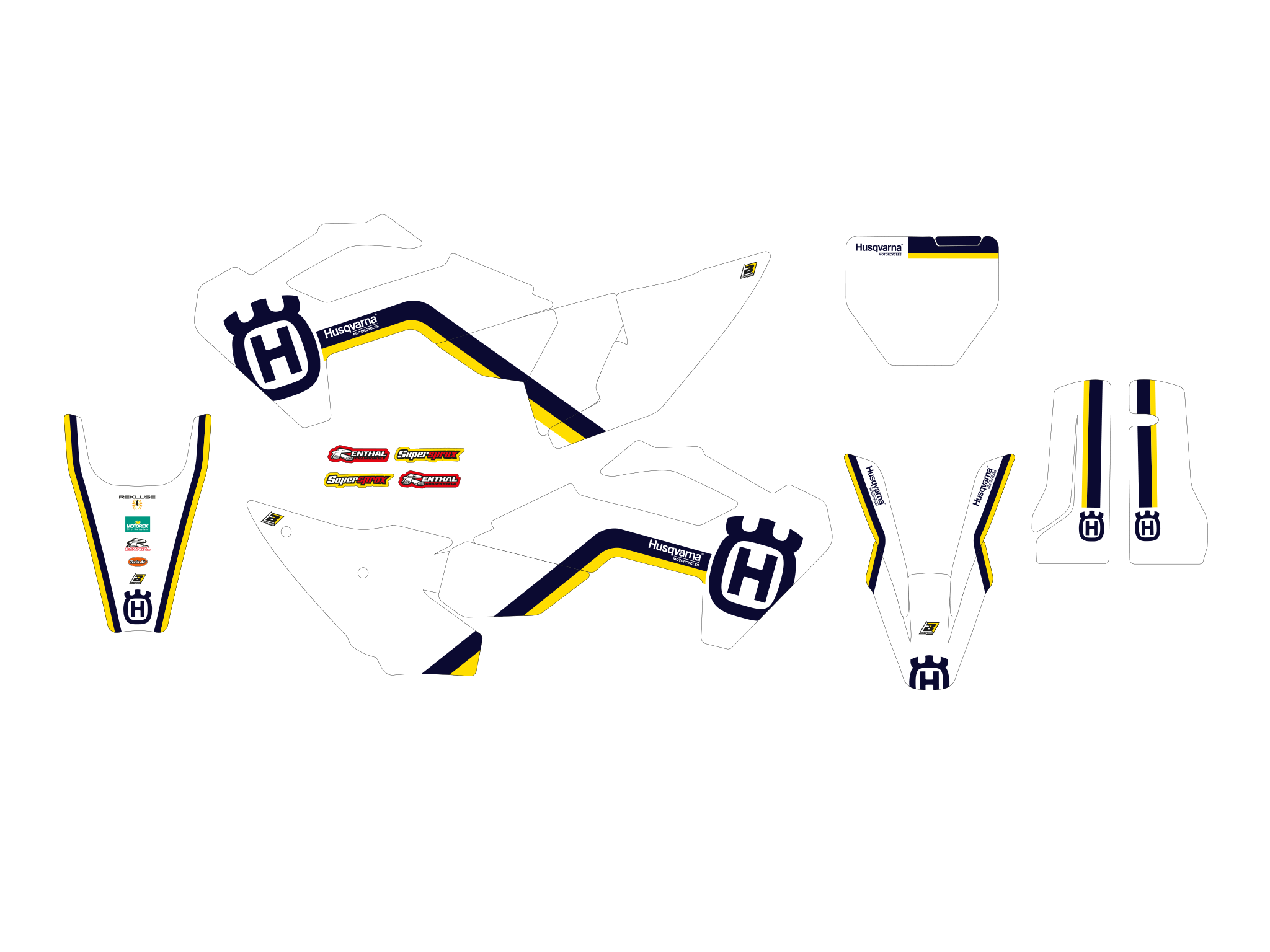 Retro-Grafik-Kit für Husqvarna FC/TC 23