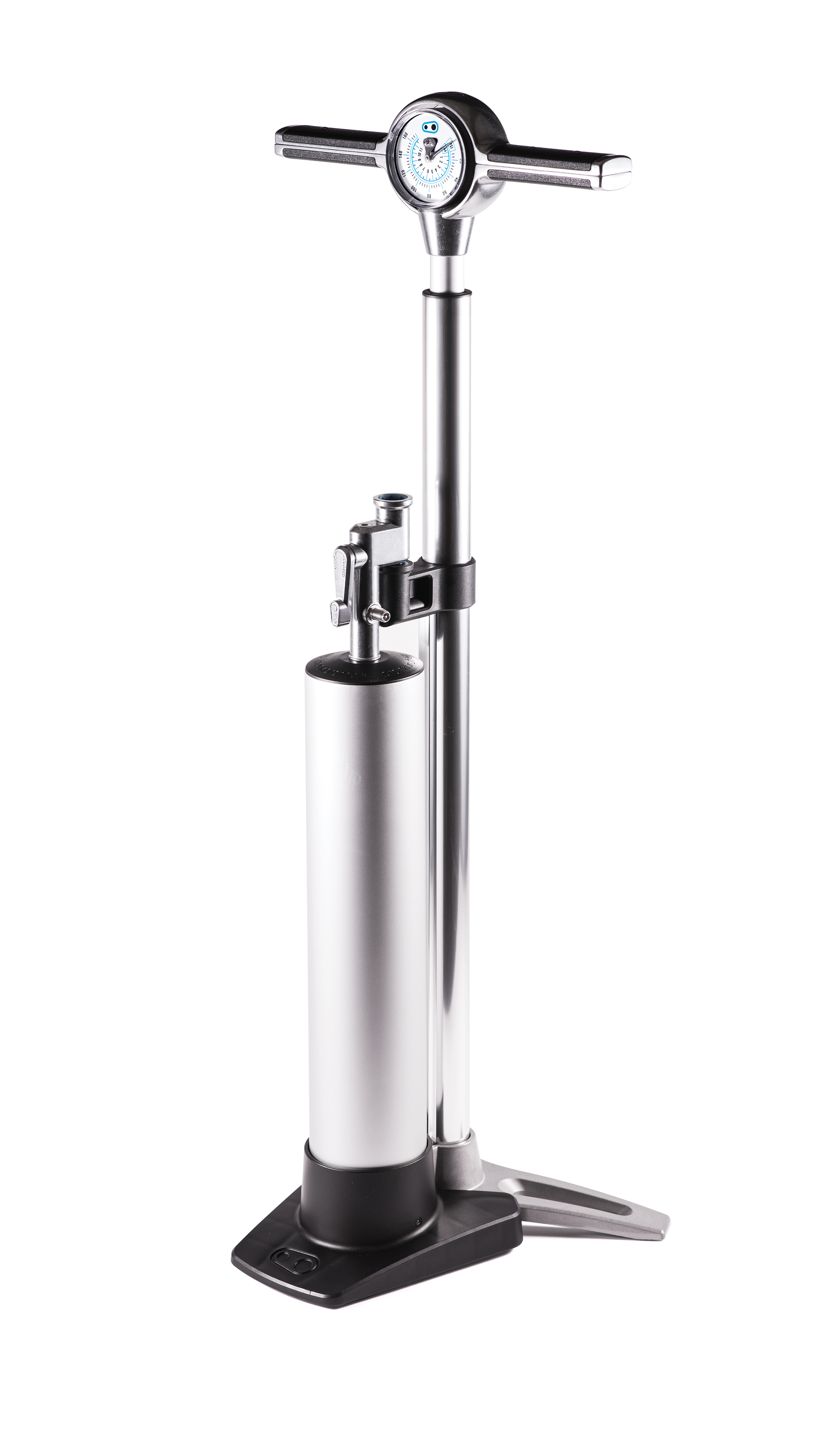 Analoge Fußpumpe für Fahrräder