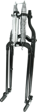 Springergabeln für Harley Davidson, schwarzer Körper/Chromfedern
