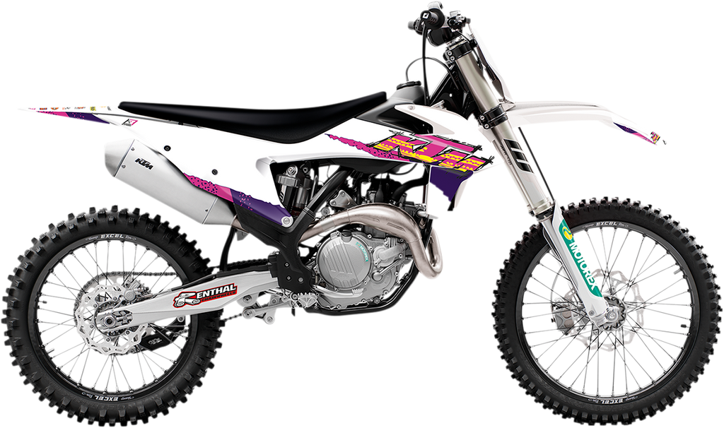 Retro Graphic Kits With Seat Covers For KTM EXC 20-22 - SX/SXF 19-22