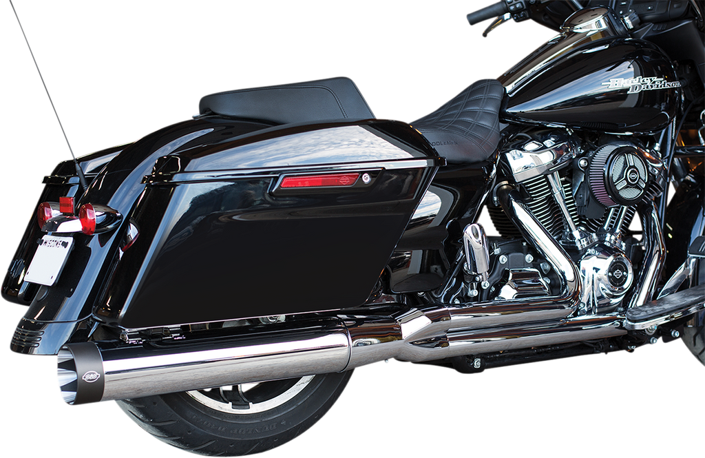 Sidewinder 2-Into-1 Exhaust Systems And Shadow Muffler Kits For Harley Davidson