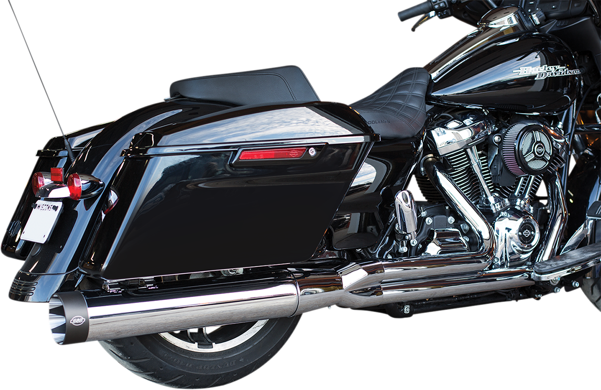 Sidewinder 2-Into-1 Exhaust Systems And Shadow Muffler Kits For Harley Davidson