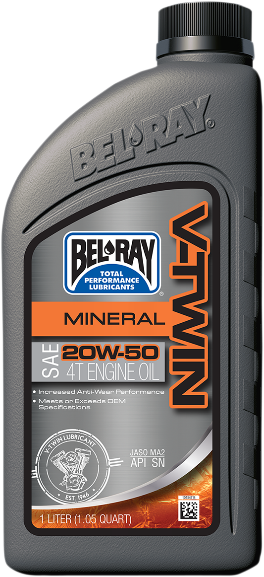 Aceite Motor Para Harley-Davidson 20W-50 Bel-Ray V-Twin Mineral Engine Oil