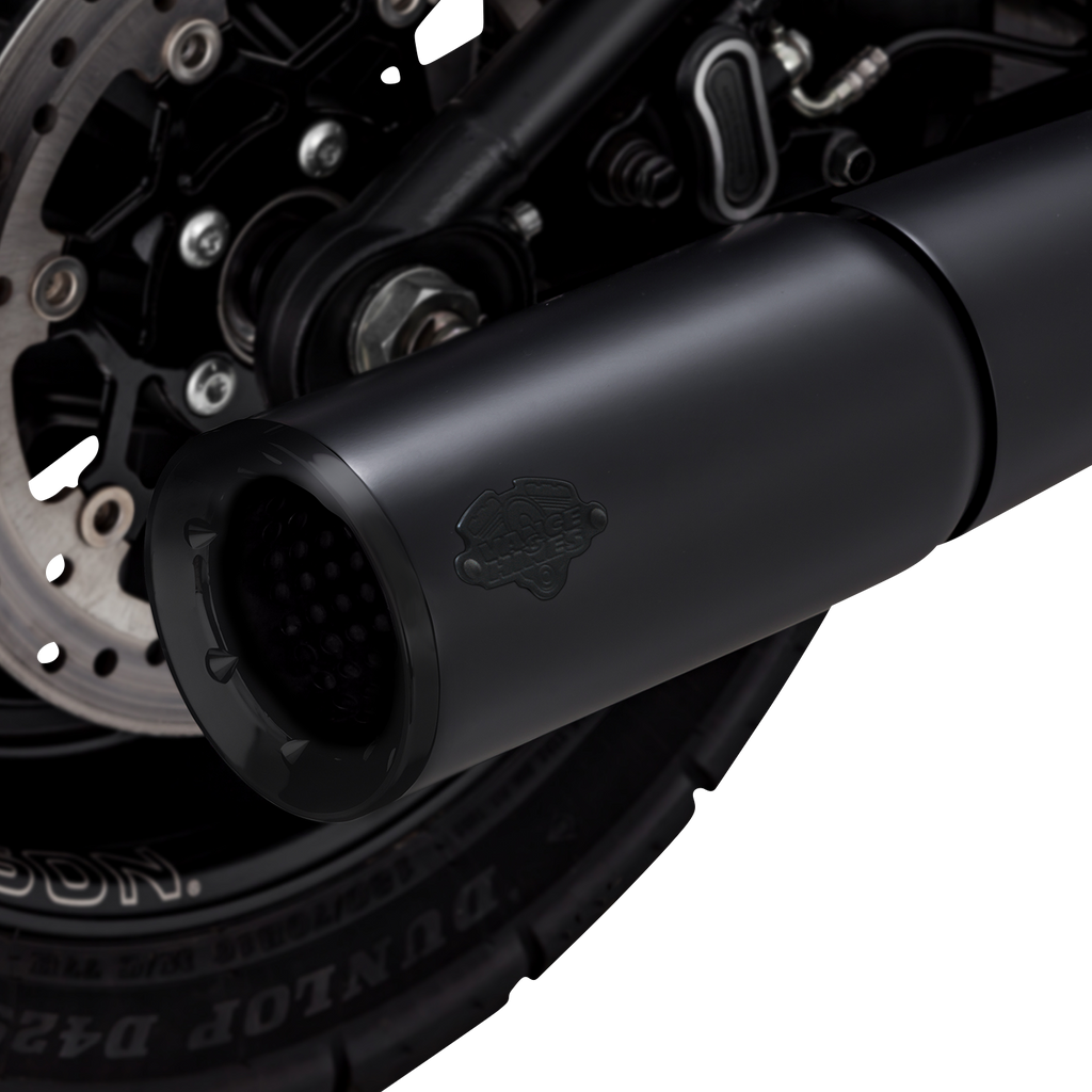Pro Pipe 2-in-1 Mattschwarze Auspuffanlage für Harley Davidson