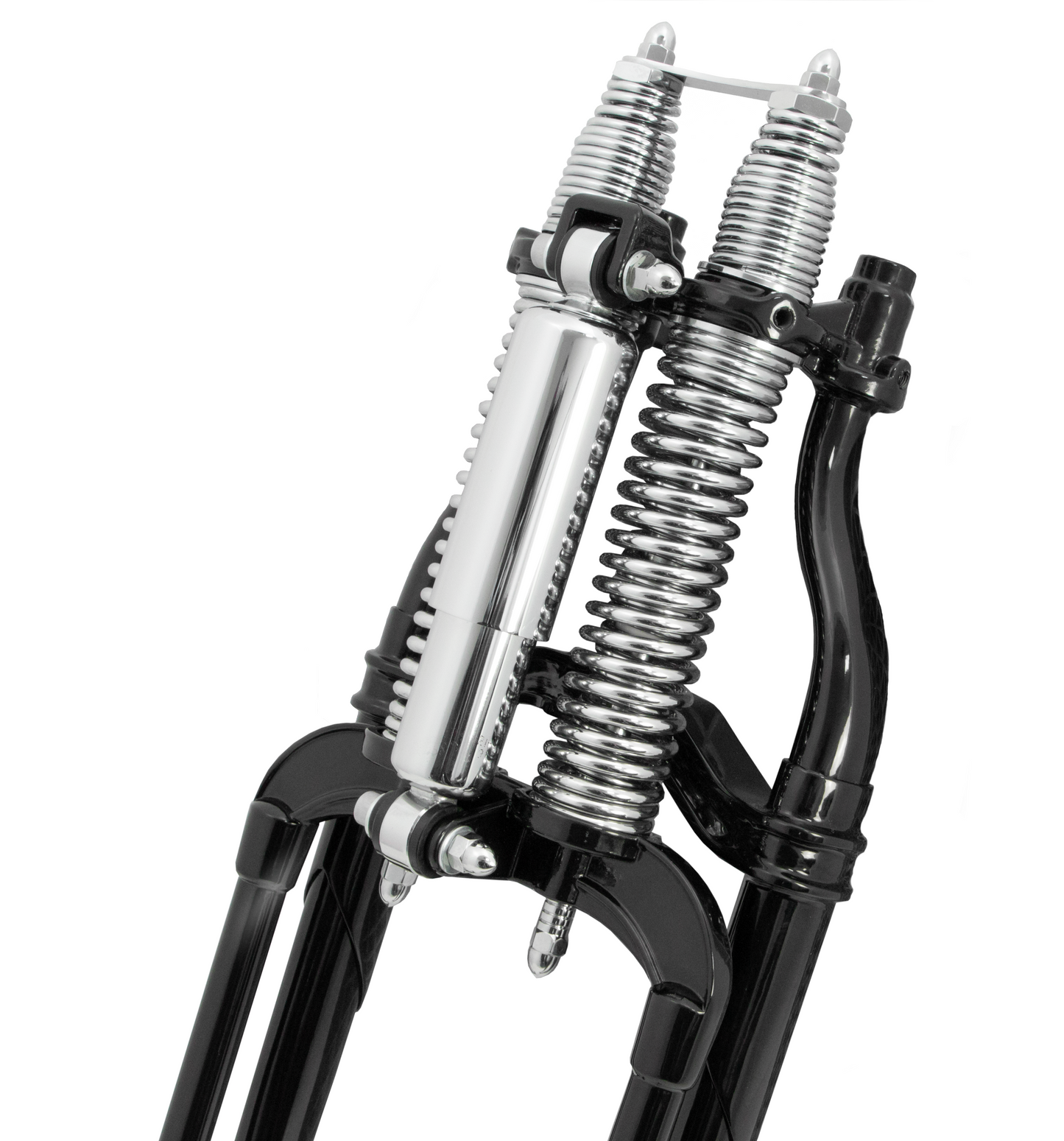 Springer Forks voor Harley Davidson Black Body/ Chrome Springs