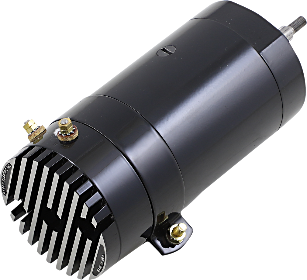 Black 12 Volt Generator With Low Output For Harley-Davidson 1941-1981