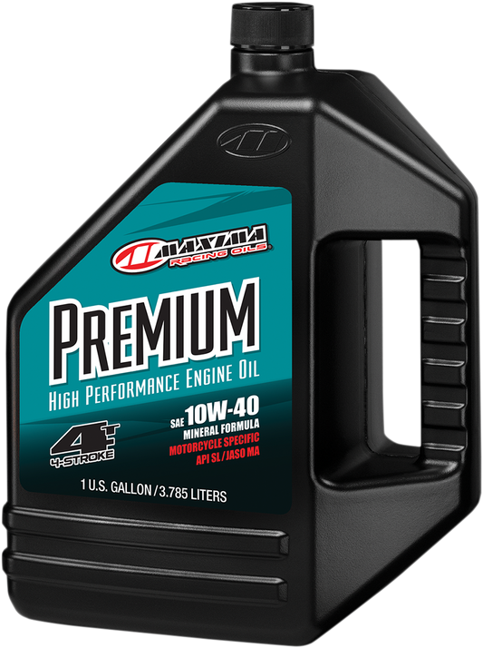Aceite Motor 10W-40 Maxima Premium High Performance Mineral 4T Engine Oil