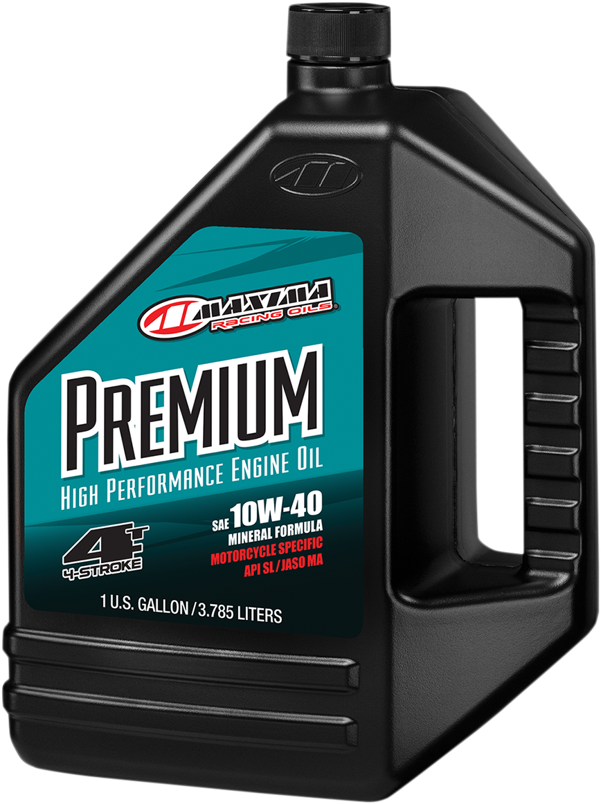 Aceite Motor 10W-40 Maxima Premium High Performance Mineral 4T Engine Oil