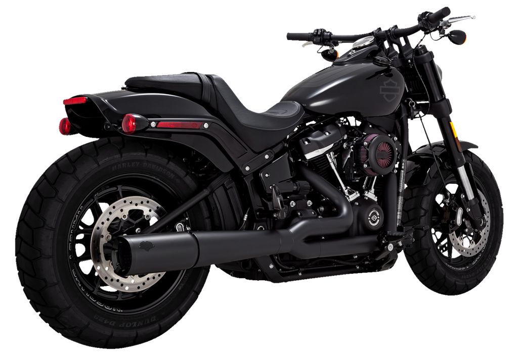 Pro Pipe 2-in-1 Mattschwarze Auspuffanlage für Harley Davidson