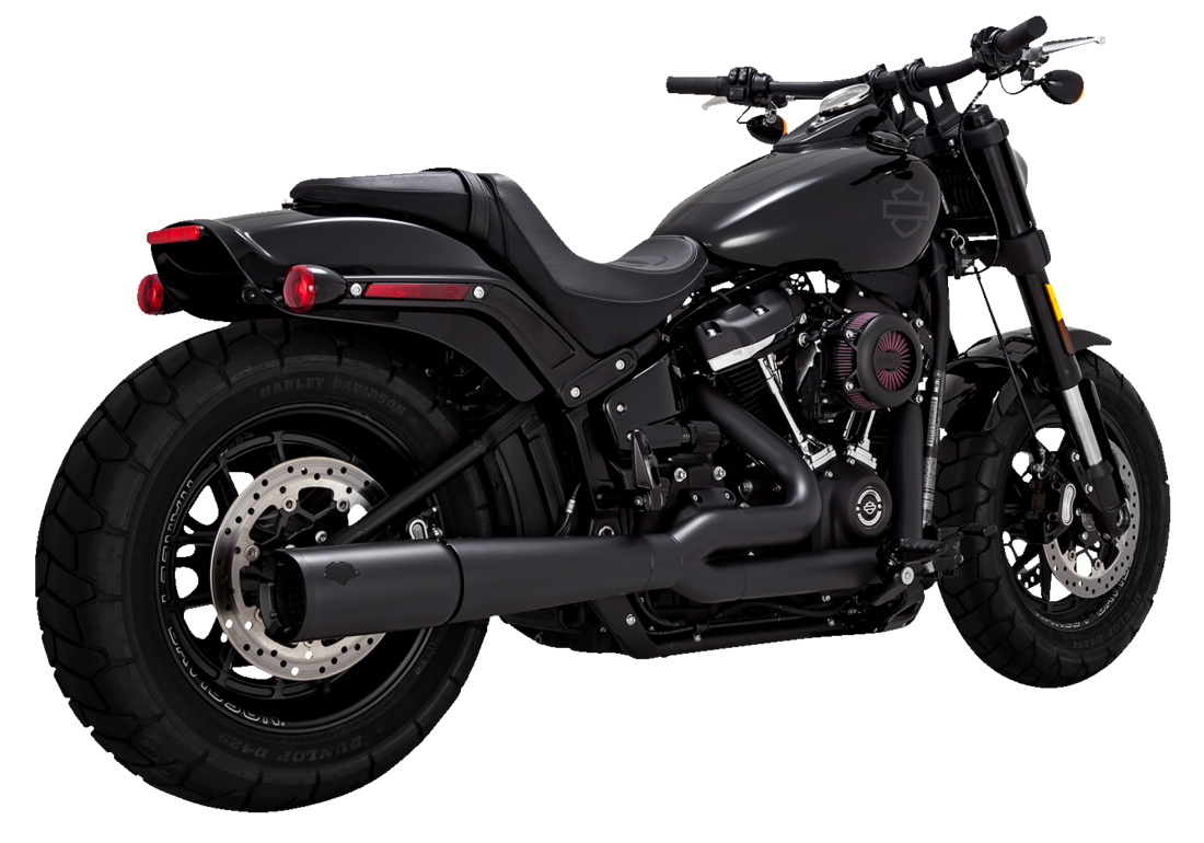 Pro Pipe 2 Système d'évasion en 1 compagnon noir pour Harley Davidson