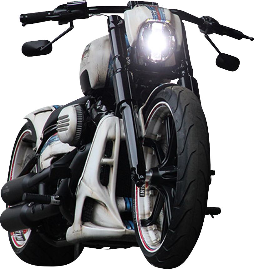 Masque de phare de style nocturne pour Harley Davidson