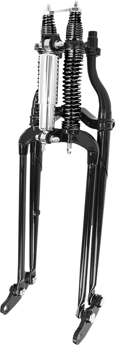 Springergabeln für Harley Davidson, schwarzer Körper/schwarze Federn