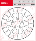 Fixed Round Rear Multi-Spoke Brake Disc For Harley Davidson