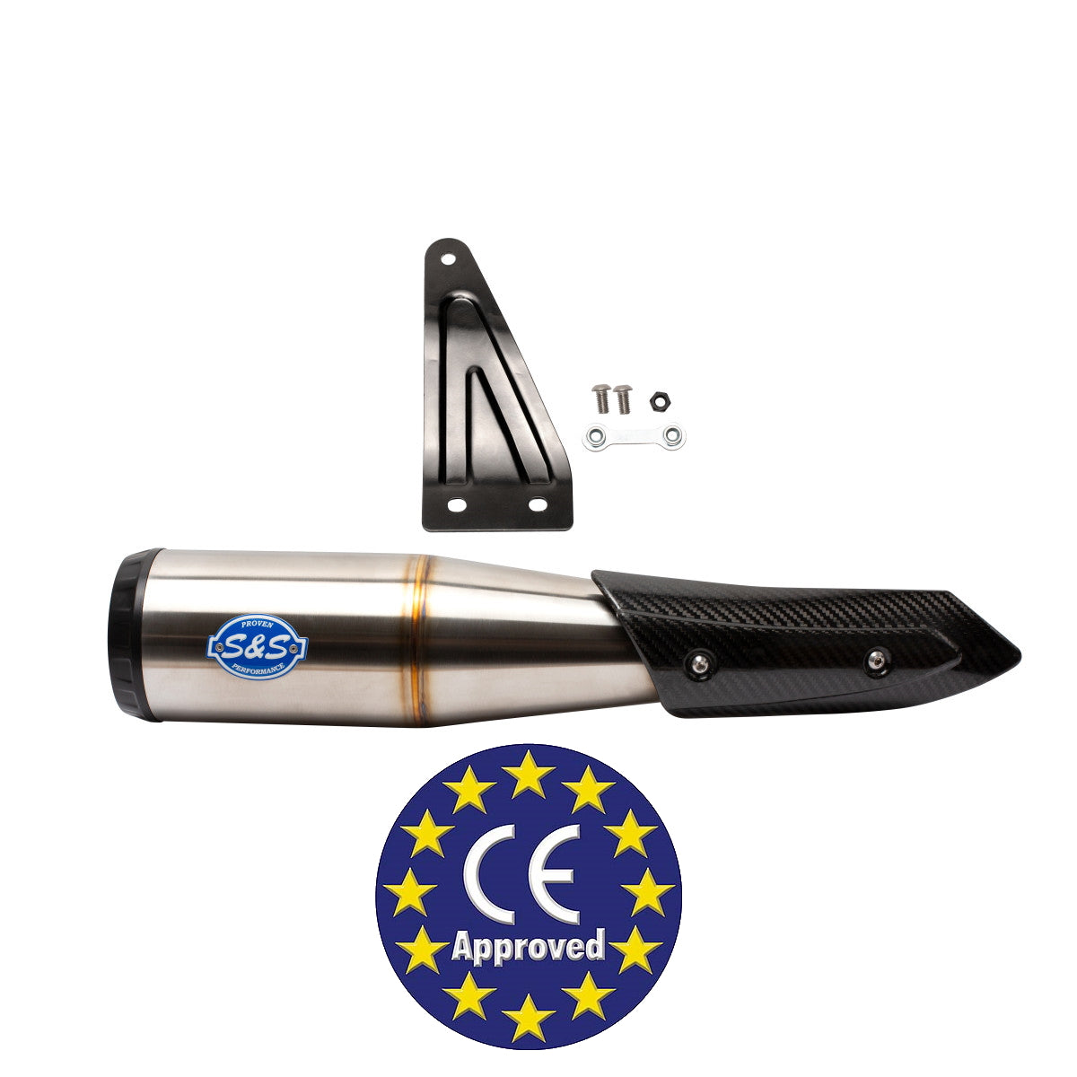 S&S 550-0962 Grand National Slip-On Muffler ECE Approved For Indian FTR 1200