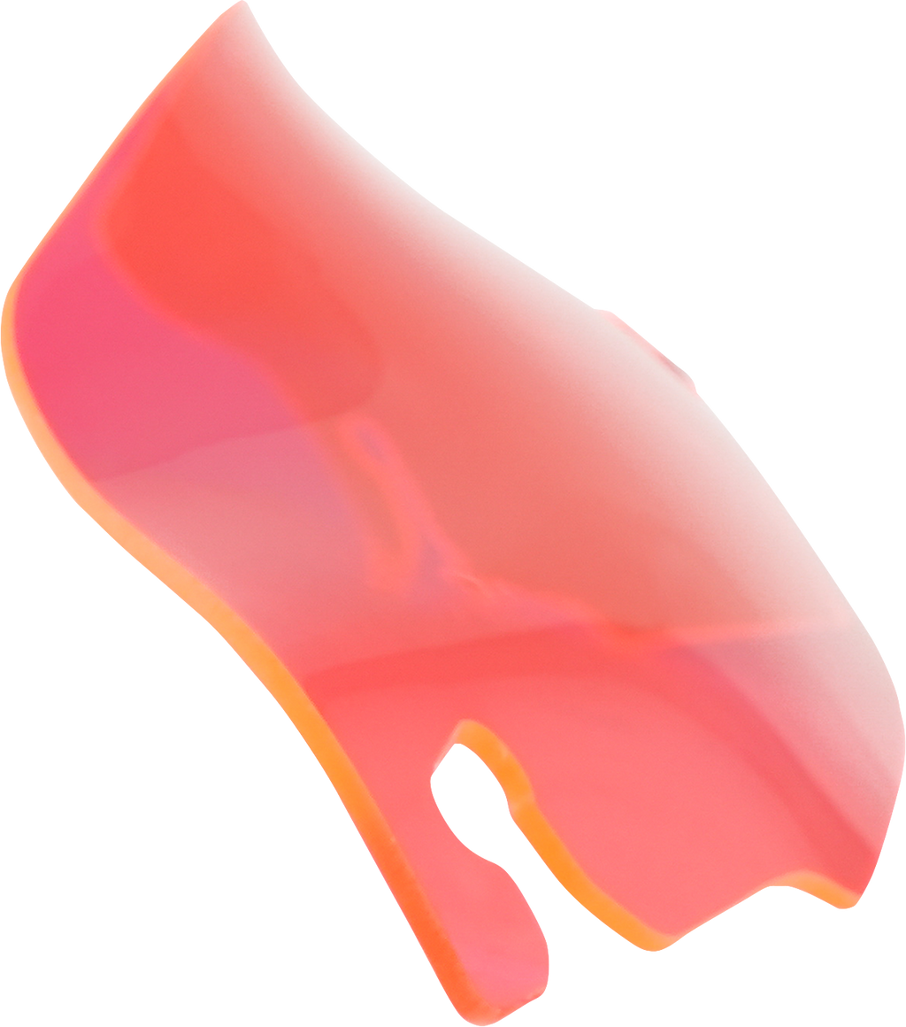 Flaretm Windschutzscheiben 89 mm (3,5 Zoll) Rot für Harley Davidson